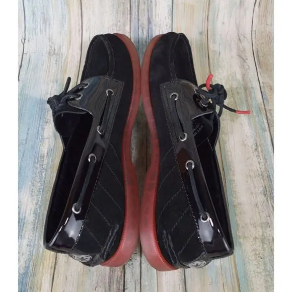 Sperry Star Wars Darth Vader Boat Shoes Men's Size 10 Black Suede Sneakers