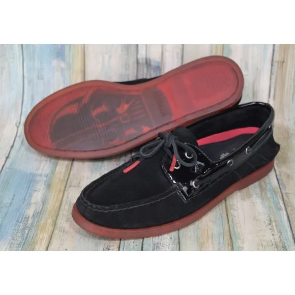 Sperry Star Wars Darth Vader Boat Shoes Men's Size 10 Black Suede Sneakers