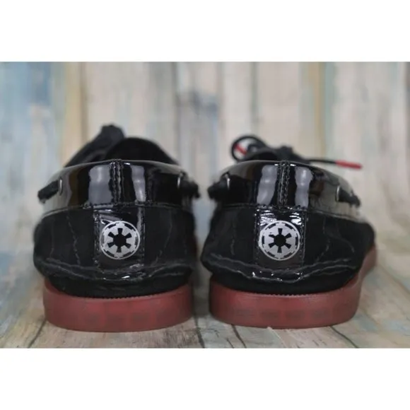Sperry Star Wars Darth Vader Boat Shoes Men's Size 10 Black Suede Sneakers