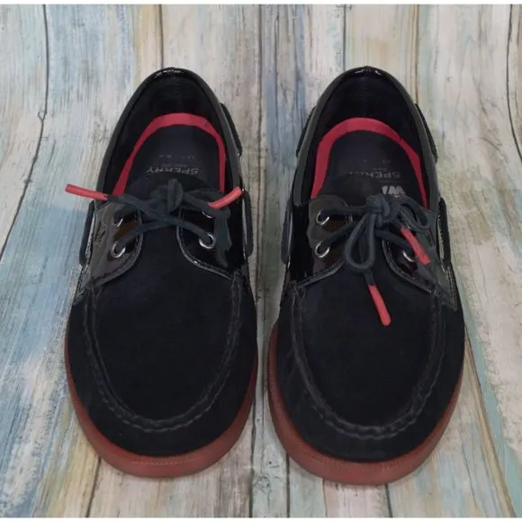 Sperry Star Wars Darth Vader Boat Shoes Men's Size 10 Black Suede Sneakers