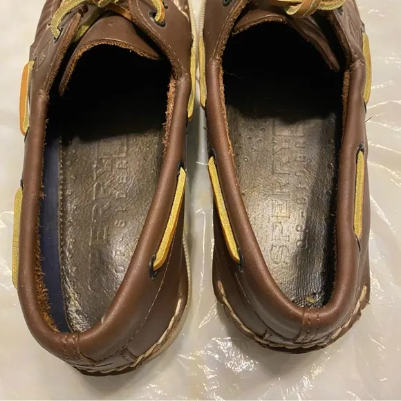 SPERRY top sider boat shoes brown leather SZ 8.5 M