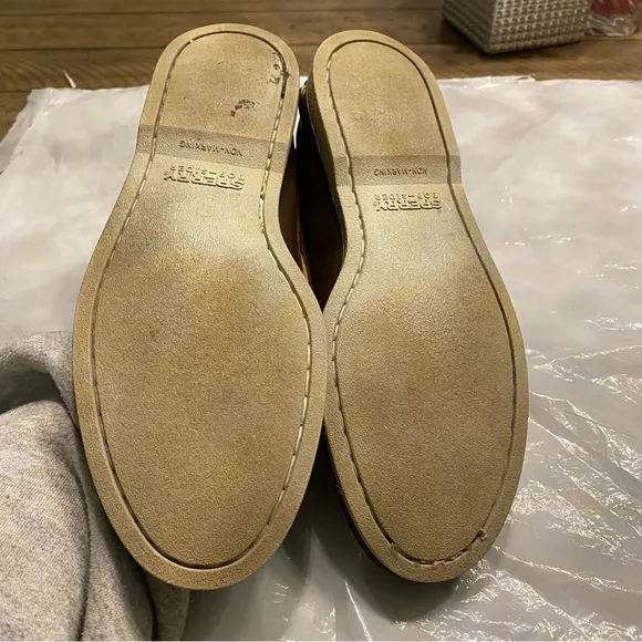 SPERRY top sider boat shoes brown leather SZ 8.5 M