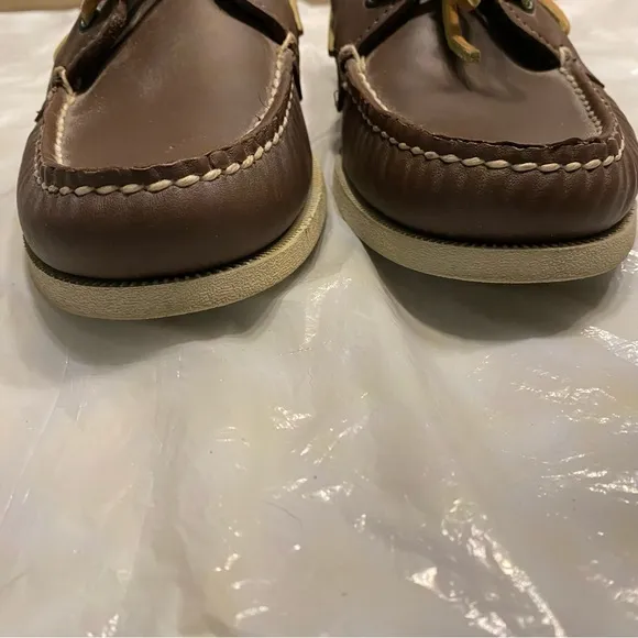 SPERRY top sider boat shoes brown leather SZ 8.5 M