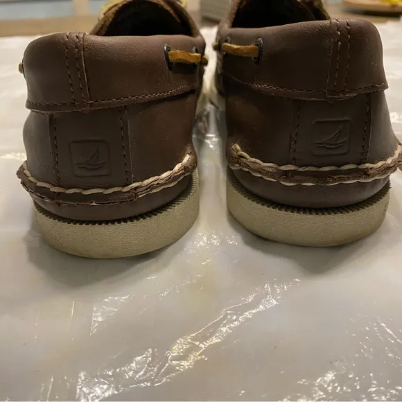 SPERRY top sider boat shoes brown leather SZ 8.5 M