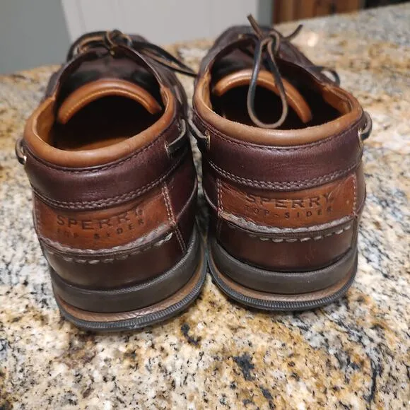 SPERRY Top Sider Gold Collection 0219444 Lace Up Boat Shoes Brown Men's Sz 12M