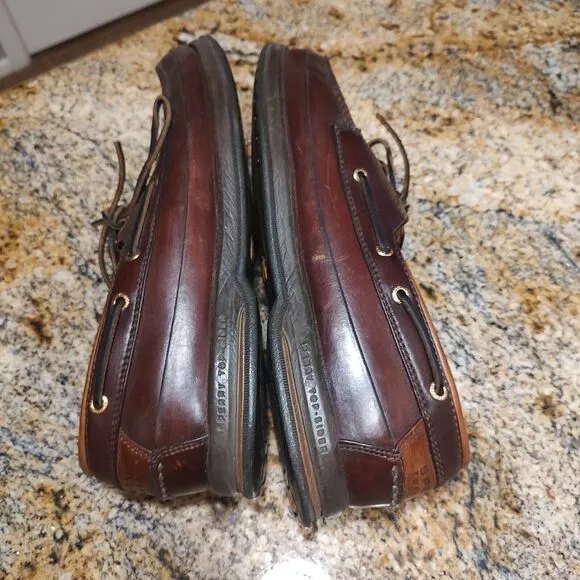 SPERRY Top Sider Gold Collection 0219444 Lace Up Boat Shoes Brown Men's Sz 12M