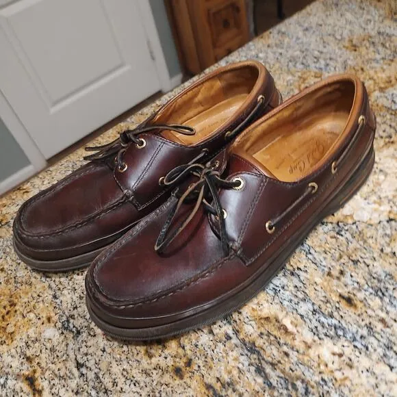 SPERRY Top Sider Gold Collection 0219444 Lace Up Boat Shoes Brown Men's Sz 12M