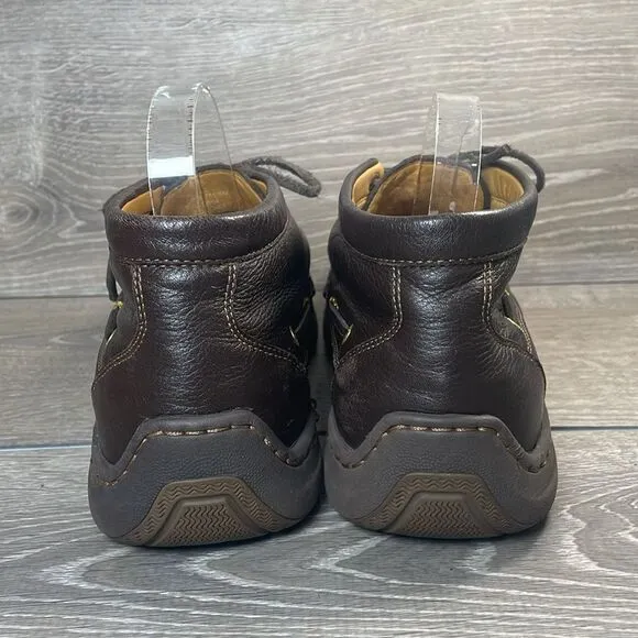 Sperry Top Sider Gold Cup Men’s Sz 11.5M Soft Dark Brown Leather Lace Up Chukka