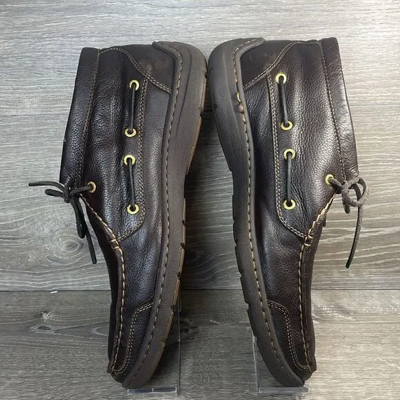 Sperry Top Sider Gold Cup Men’s Sz 11.5M Soft Dark Brown Leather Lace Up Chukka