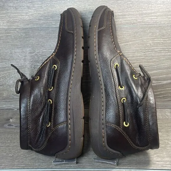 Sperry Top Sider Gold Cup Men’s Sz 11.5M Soft Dark Brown Leather Lace Up Chukka