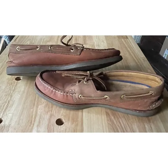 Sperry Top Sider Gold Cup Original Boat Shoe Leather Mens Size 10.5 Med