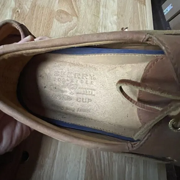 Sperry Top Sider Gold Cup Original Boat Shoe Leather Mens Size 10.5 Med