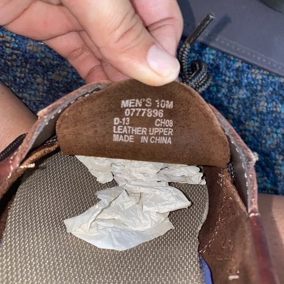 SPERRY TOP-SIDER MEN'S LEEWARD BROWN BOAT SHOES Size 10