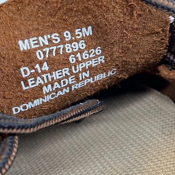 Sperry-Top Sider Leeward Men's Brown Buck Boat Shoes 9.5M (0777896)