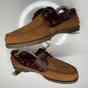 Sperry-Top Sider Leeward Men's Brown Buck Boat Shoes 9.5M (0777896)