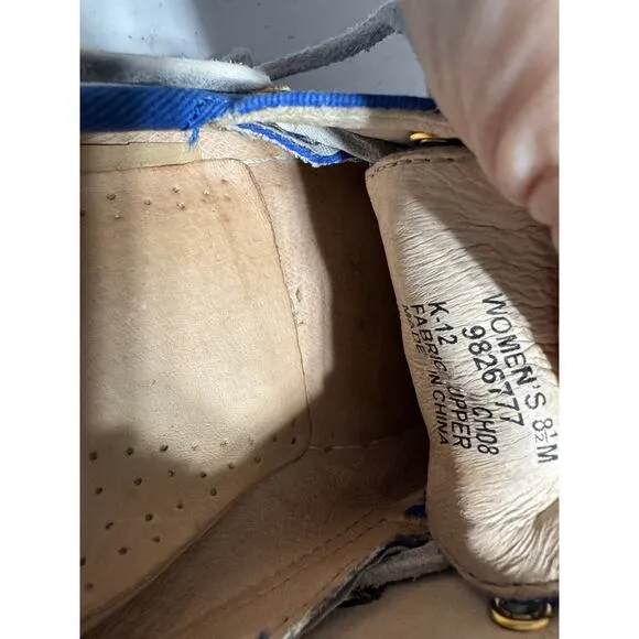 Sperry Top-siders for  J. Crew Boat Shoes Blue Size 8.5