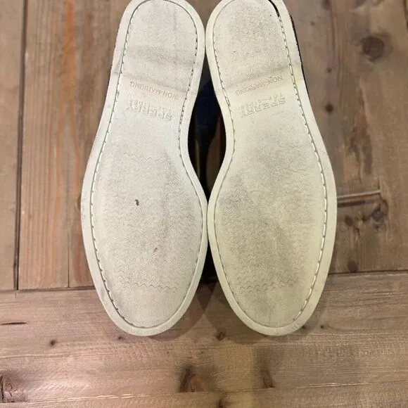 Sperry Topsider Brown Leather Smooth Boat Shoes Size 9.5