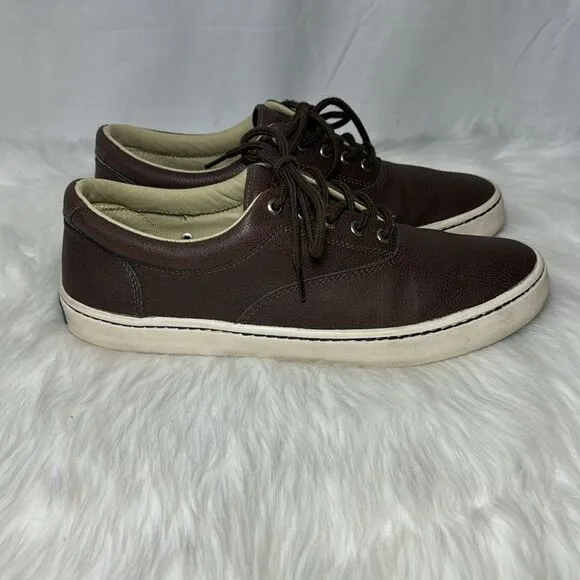 Sperry Topsider Cutter Brown Leather Lace Up Boat Shoes Sz 11