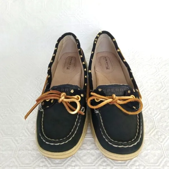 SPERRY Women's Bluefish Metallic Dot 2-Eye Boat Shoe  Size 7.5
