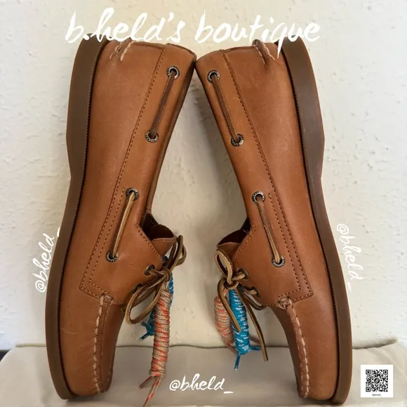 Sperry x Aritzia Authentic Original Boat Shoe Sahara Sand Size 9.5 Brand New NWT