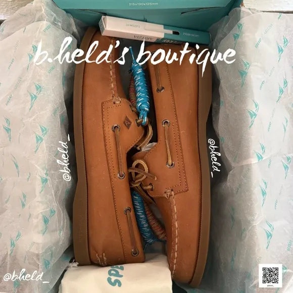 Sperry x Aritzia Authentic Original Boat Shoe Sahara Sand Size 9.5 Brand New NWT