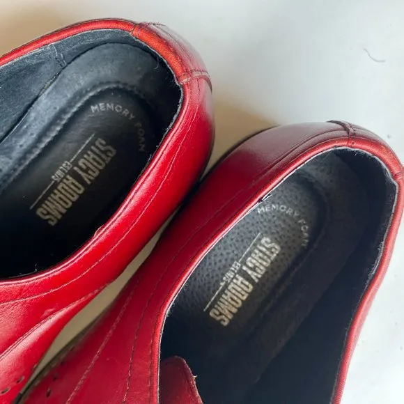 STACY ADAMS RED LEATHER &amp; socks