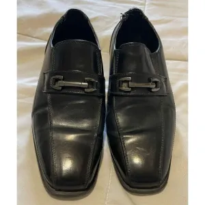 Stacy Adams Young Mans Leather Dress Shoes size 4 M