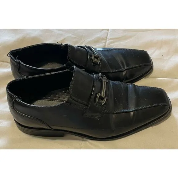 Stacy Adams Young Mans Leather Dress Shoes size 4 M