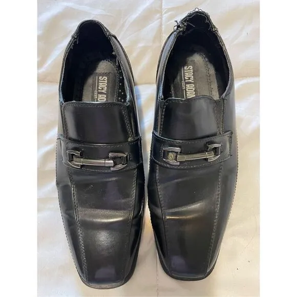 Stacy Adams Young Mans Leather Dress Shoes size 4 M