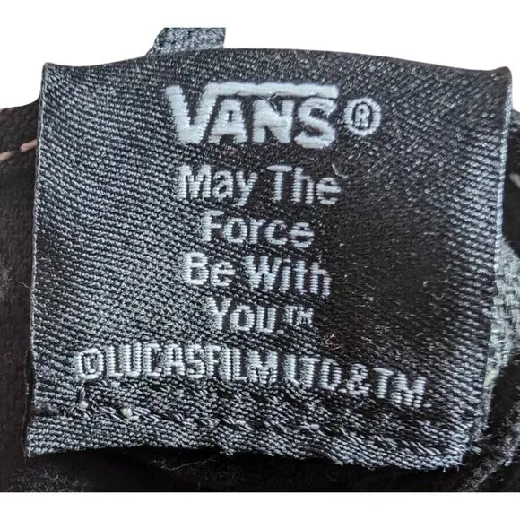Star Wars Vans Authentic Stormtrooper Canvas Shoes Size 9 Black &amp; White