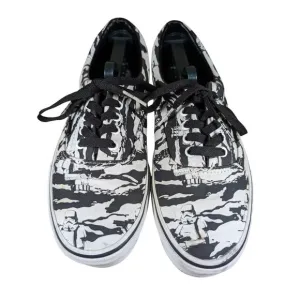 Star Wars Vans Authentic Stormtrooper Canvas Shoes Size 9 Black &amp; White