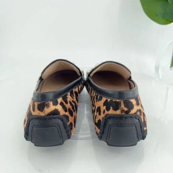Stuart Weitzman Allpearls Faux Pearl Calf Hair Loafer Driving Shoes Women's 7.5