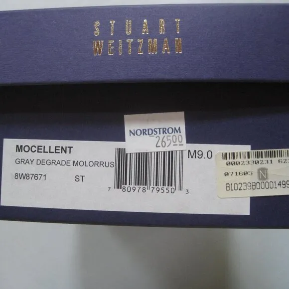 Stuart Weitzman Gray Degrade Molorrus Size 9 M Shoes