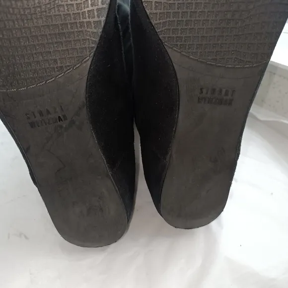 Stuart Weitzman MAINLINE  Over the Knee Boot Black suede women's  Size 8.5M