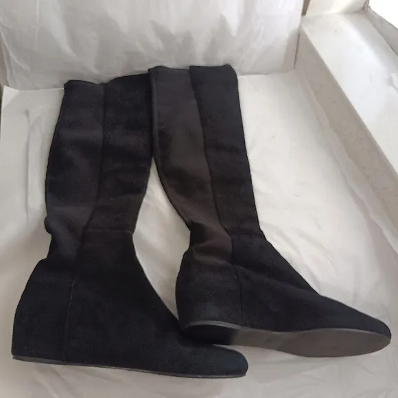 Stuart Weitzman MAINLINE  Over the Knee Boot Black suede women's  Size 8.5M