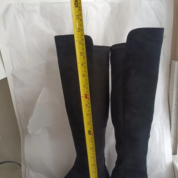 Stuart Weitzman MAINLINE  Over the Knee Boot Black suede women's  Size 8.5M