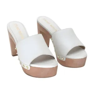 Stuart Weitzman Pearl Clog 85 Sandal Women's Shoes Size 10 B