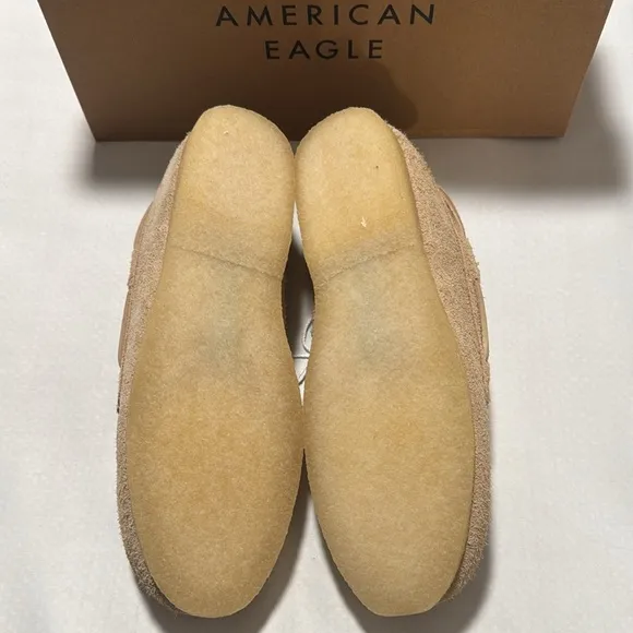 Suede Boat Shoes Mens 11 Tan American Eagle