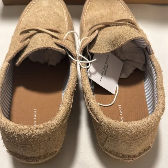 Suede Boat Shoes Mens 11 Tan American Eagle