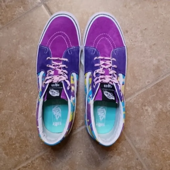 Super RARE Like New Vans Vault x ARIES SK8 Mid LX 'Weed Bright' Sz.11½