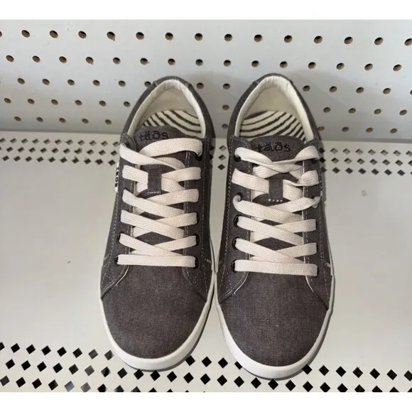 Taos Star Womens Washed Canvas Casual Lace Up Shoes Sneakers Size 8 Brown