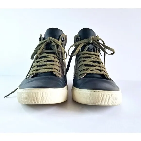 TCG Bomber Jacket Green Canvas Mid Top Zipper Lifestyle Sneakers Shoes Sz 44 11