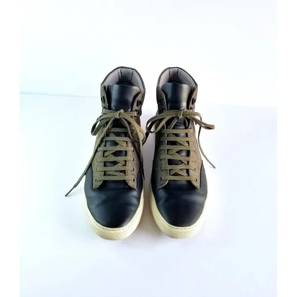 TCG Bomber Jacket Green Canvas Mid Top Zipper Lifestyle Sneakers Shoes Sz 44 11