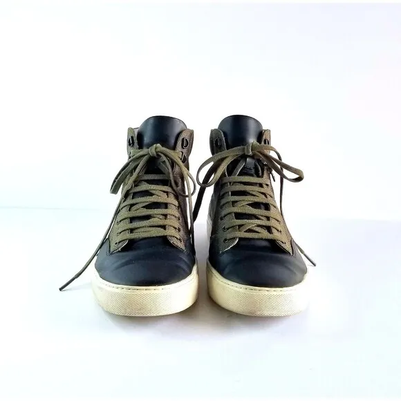 TCG Bomber Jacket Green Canvas Mid Top Zipper Lifestyle Sneakers Shoes Sz 44 11