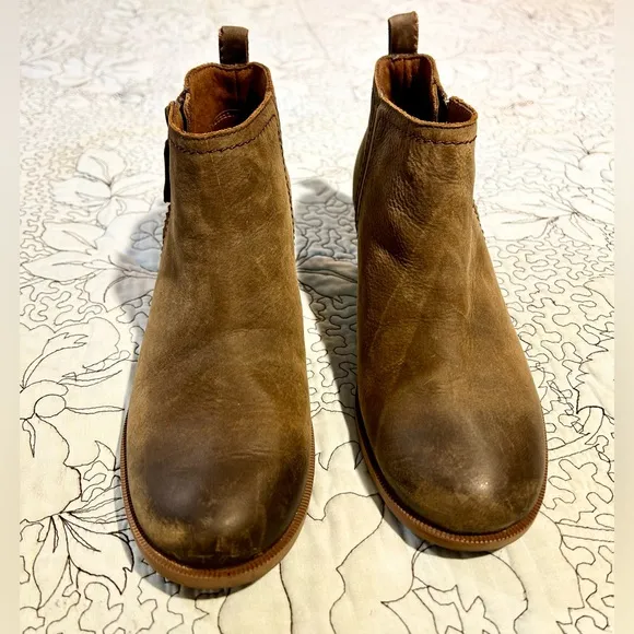 TEVA Anaya Side Zip Leather Ankle  Bootie in Brown 1120153 Women’s Sz 7