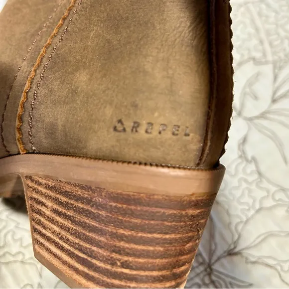 TEVA Anaya Side Zip Leather Ankle  Bootie in Brown 1120153 Women’s Sz 7