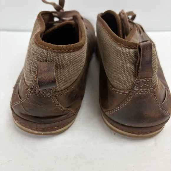 Teva Brown Lace-up Cedar Canyon Waxed Leather Shoes - Men's size 14