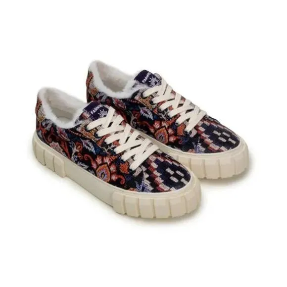 The Farm Rio Shoes Farm Rio Platform Sneakers Ainika Tapestry  size 8.5