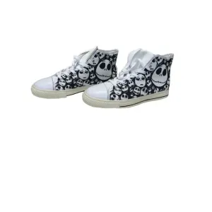The Nightmare Before Christmas Canvas Shoes NWT Tim Burton Printed High Top S 10