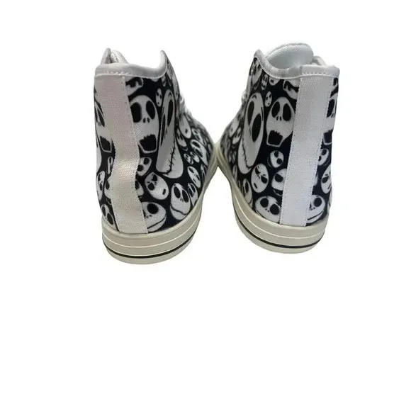 The Nightmare Before Christmas Canvas Shoes NWT Tim Burton Printed High Top S 10